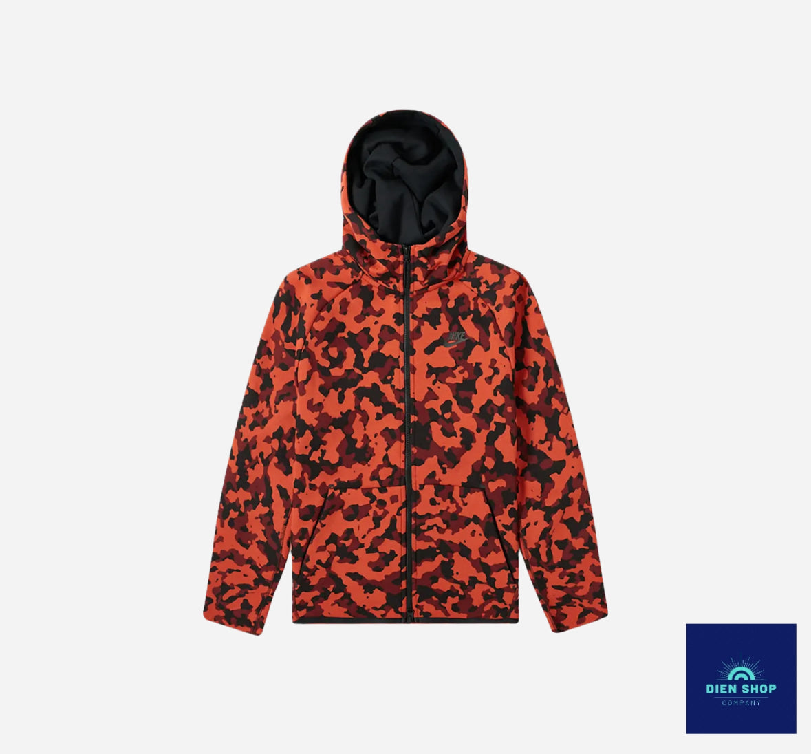 Nike Sportswear Tech Fleece Top Red Camo