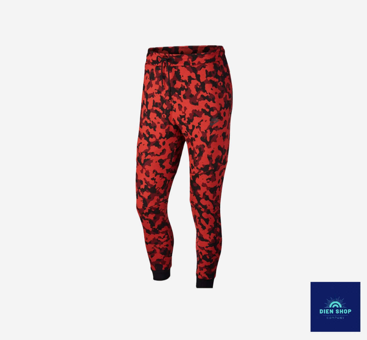 Nike Sportswear Tech Fleece Top Red Camo Joggers