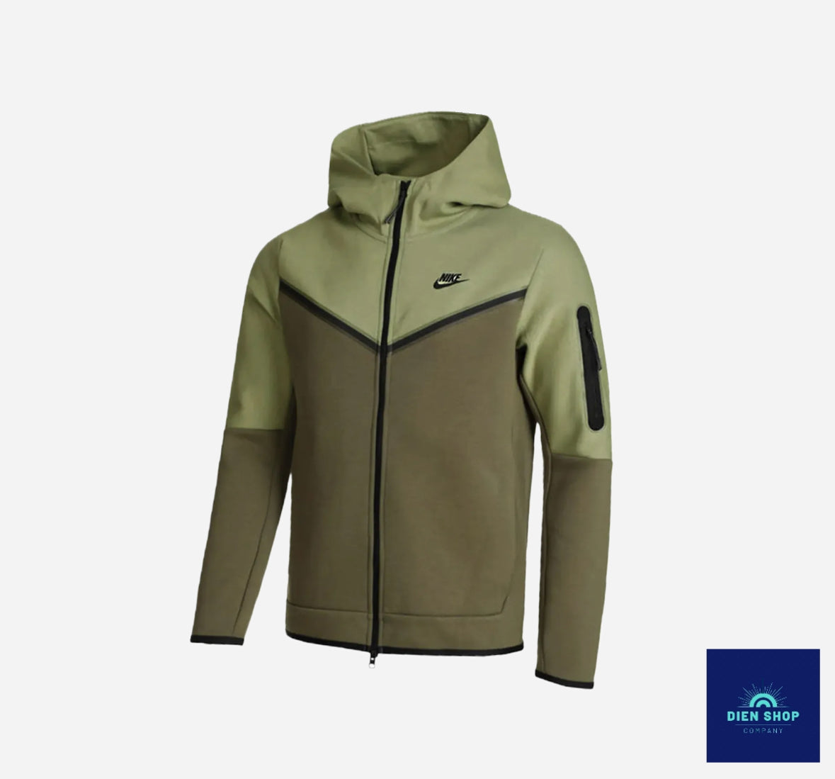 Nike Sportswear Tech Fleece Full Zip Hoodie Alligator/Medium Olive/Black