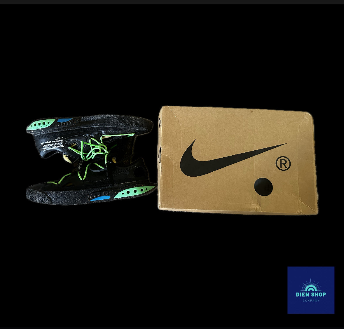 Nike Blazer Low Off-White Black Electro Green