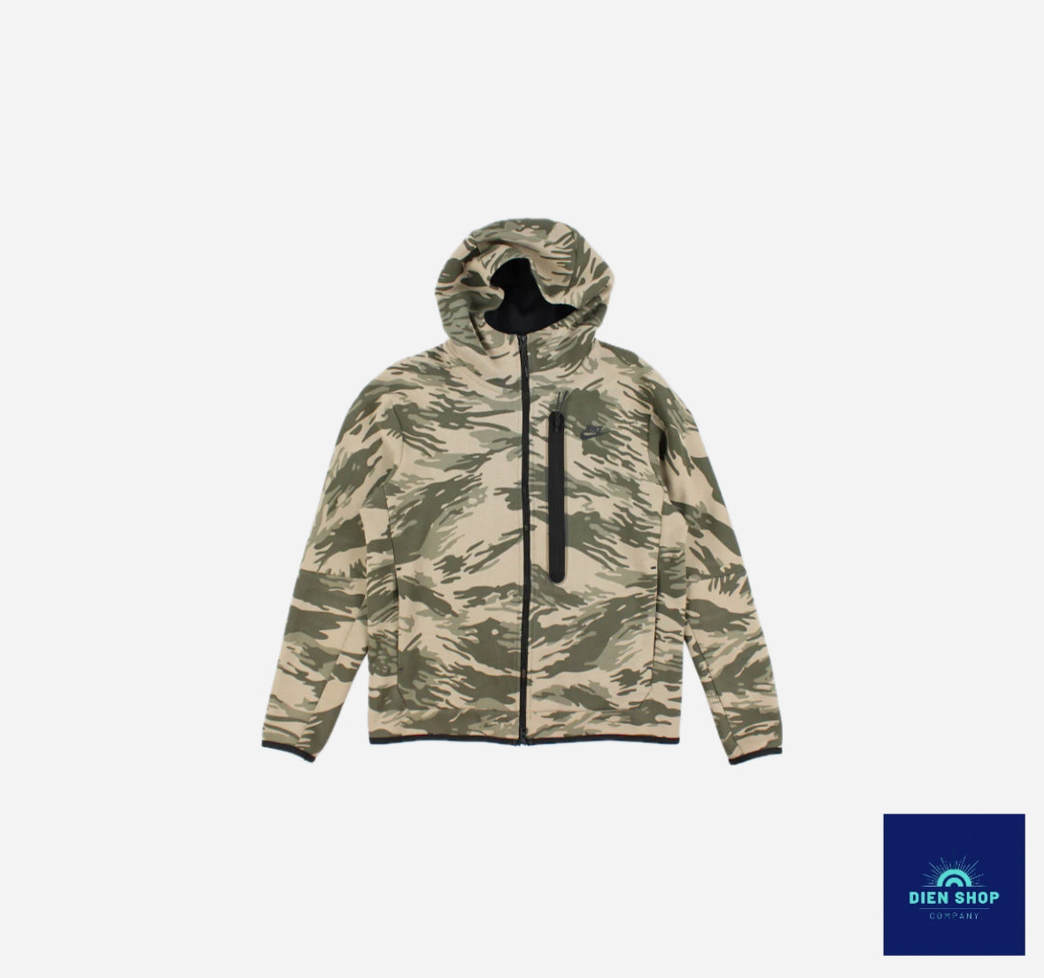 Nike Sportswear Tech Fleece Full-Zip Camo Hoodie