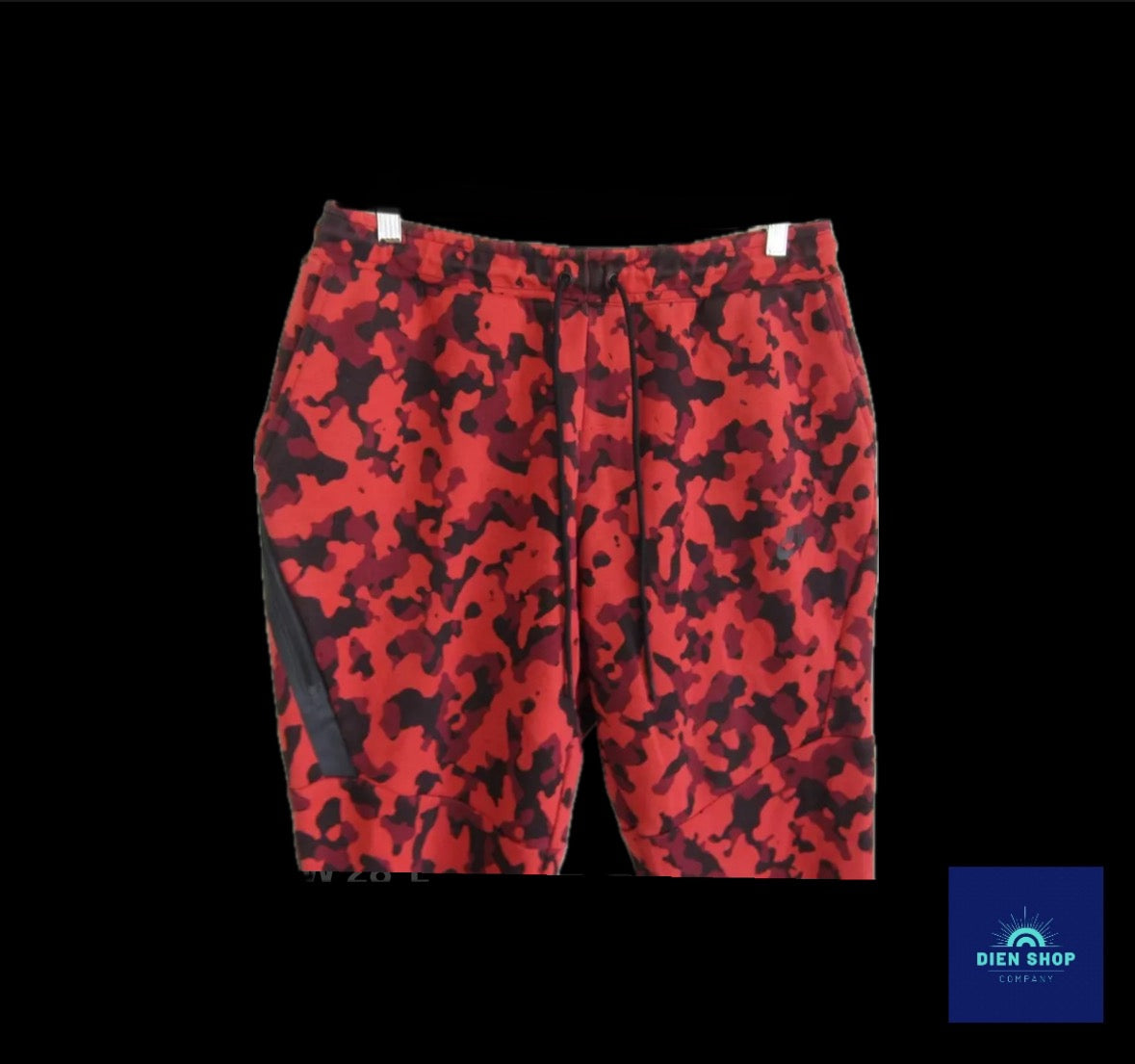 Nike Sportswear Tech Fleece Top Red Camo Joggers