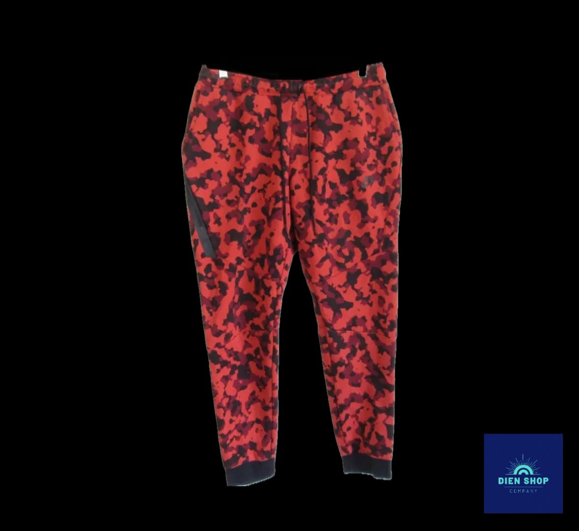 Nike Sportswear Tech Fleece Top Red Camo Joggers