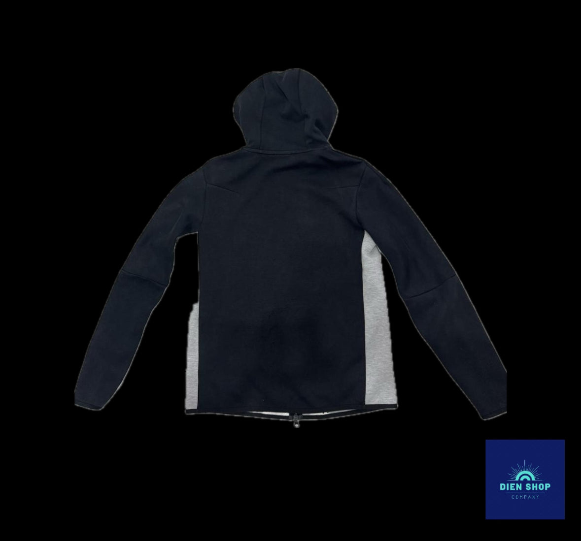 Nike Sportswear Tech Fleece Full-Zip Hoodie
Black/Dark Grey Heather/White