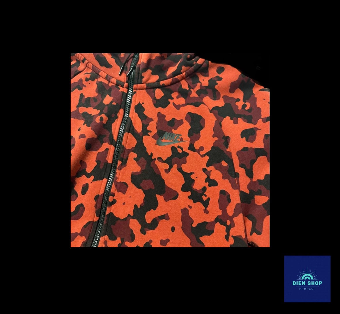 Nike Sportswear Tech Fleece Top Red Camo