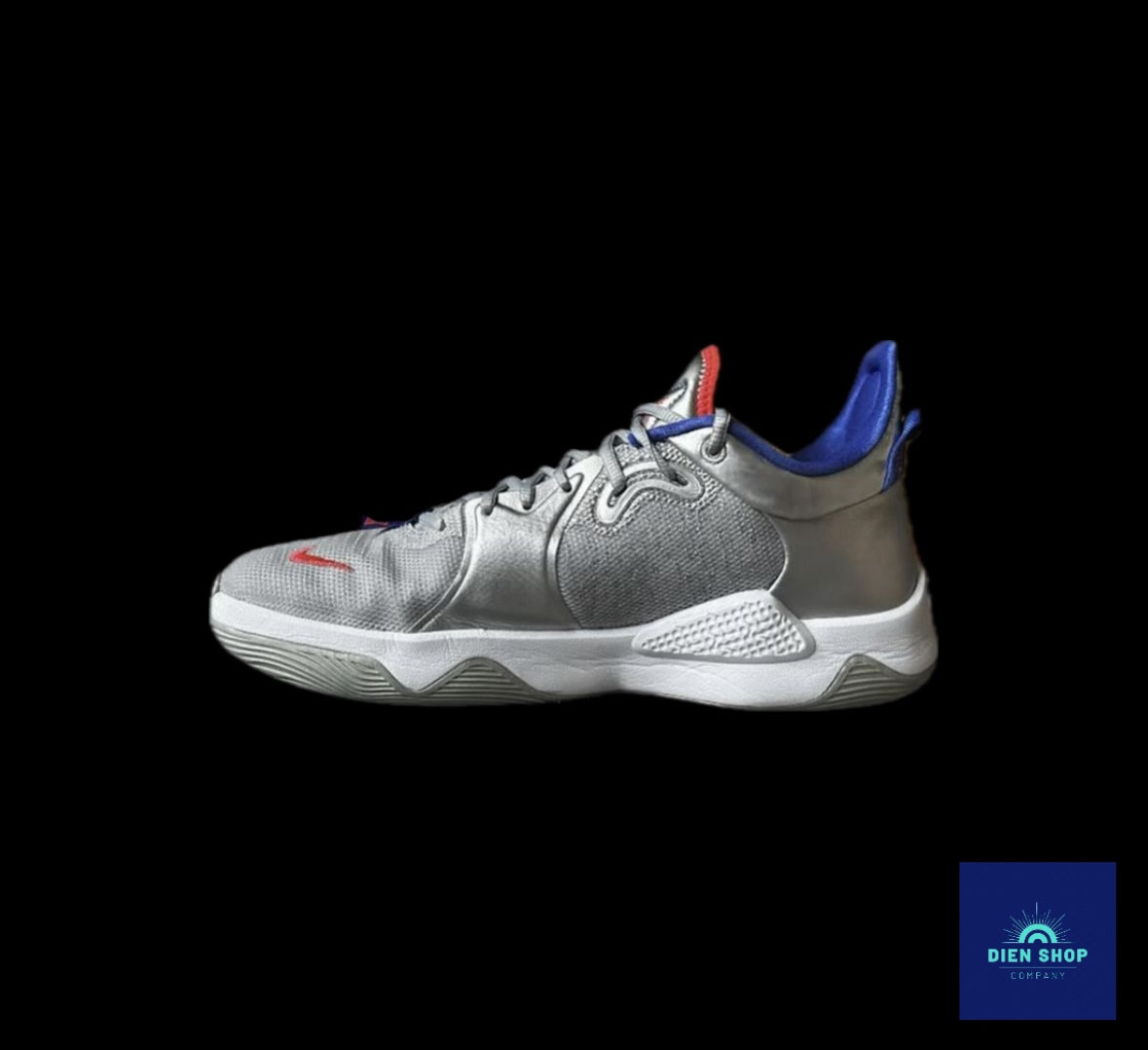 Nike PG 5 Clippers Metallic Silver