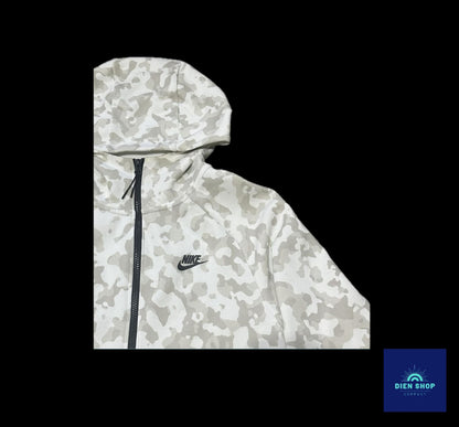 Nike Sportswear White Camo Tech Fleece Men's Hoodie